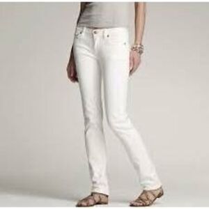 J. Crew White Matchstick Mid Rise Skinny Jeans - Women’s 27 S